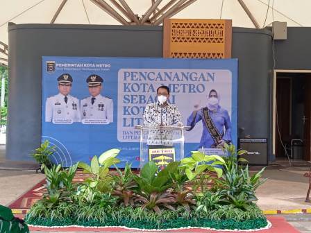 Foto, Walikota Metro Wahdi Sirajuddin, Mengapresiasi Adanya Tim Gerakan Literasi Kota Metro dan Tingkatkan SDM Metro