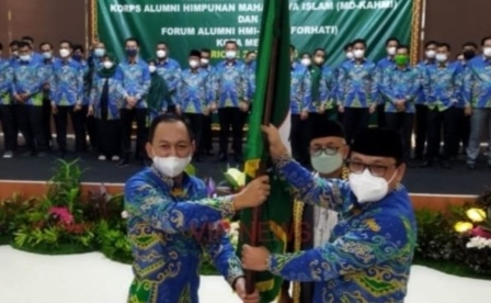 Foto, Amrulloh Resmi dilantik Menjadi Ketua Korps Alumni Himpunan Mahasiswa Islam