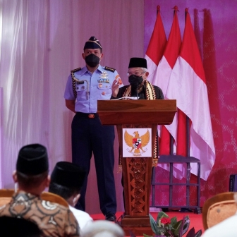 Foto,Wakil Presiden RI, Resmikan Bank Wakaf Mikro Pondok Pesantren Muhammadiyah Sabilil Muttaqien