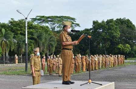 Foto, Bupati Dawam Rahardjo, Mengeluarkan Surat Imbauan Pelaksanaan Apel Pagi di Lingkungan Pemerintah Kabupaten Lampung Timur